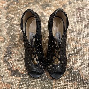 Jimmy Choo Black Cutout Heels